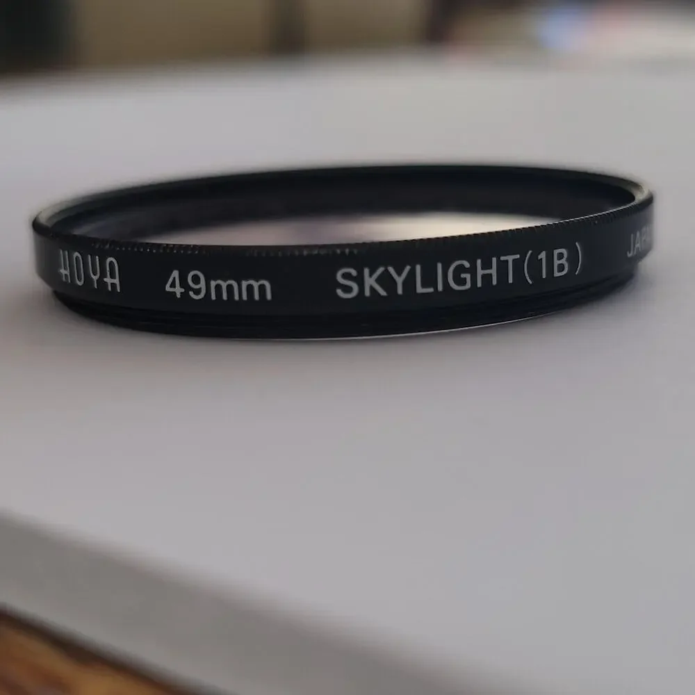 Hoya 49mm Skylight (1B) Camera Lens Filter Black Made In Japan Non-Reflex Photo